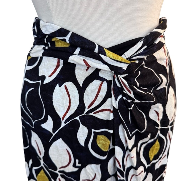 Anthropologie Sheila Midi Skirt Sarong Sz MEDIUM Floral Tropical - Picture 2 of 7